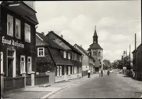 Ak Neustadt am Rennsteig Großbreitenbach in Thüringen, Rennsteigstraße, Haus Daheim