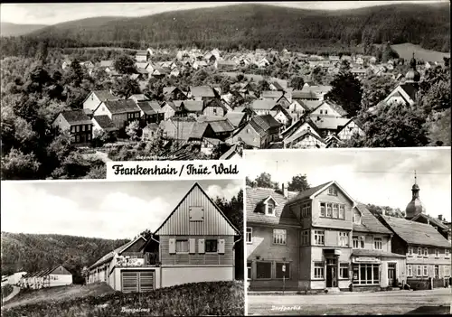 Ak Frankenhain in Thüringen, Dorfpartie, Panorama, Bungalows