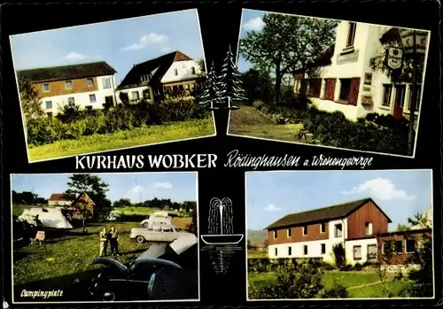 Ak Rödinghausen Westfalen, Kurhaus Wobker, Campingplatz, Gaststätte