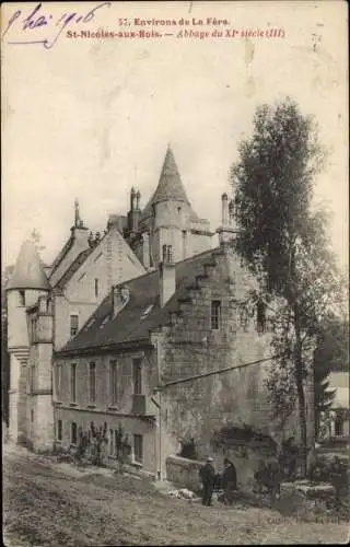 Ak Saint Nicolas aux Bois Aisne, Abbaye