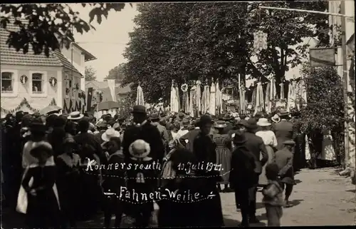 Foto Ak Konnersreuth in der Oberpfalz, Fahnenweihe 1921