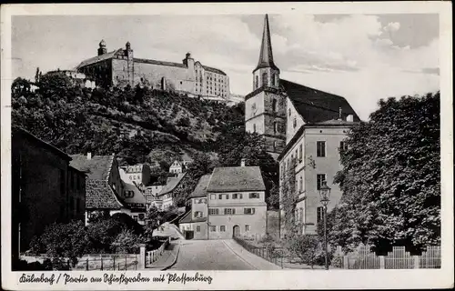 Ak Kulmbach in Oberfranken, Schießgraben, Plassenburg, Ortschaft, Kirche