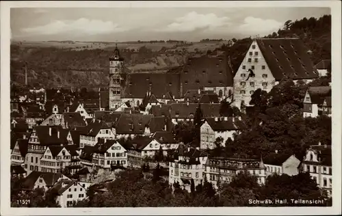 Ak Schwäbisch Hall in Württemberg, Teilansicht