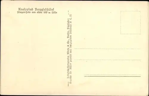 Ak Berggießhübel in Sachsen, Fliegeraufnahme