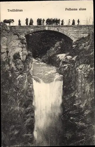 Ak Trollhättan Schweden, Polhems sluss