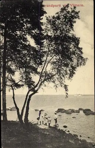 Ak Schweden, Partie am Vättern See