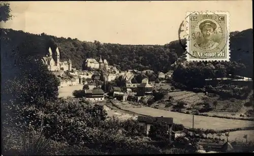 Foto Ak Clervaux Clerf Luxembourg, Blick auf den Ort