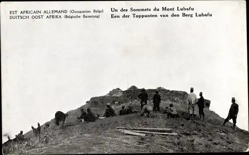 Ak Tansania, Un des Sommets du Mont Lubafu, Occupation Belge