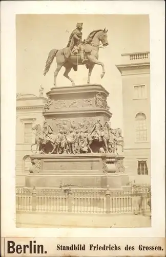 Foto Berlin Mitte, Standbild Friedrichs des Großen, Unter den Linden