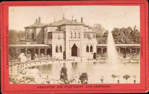 Foto Stuttgart am Neckar, Schloss, Parkanlagen, Teich