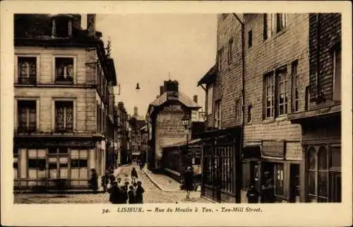 Ak Lisieux Calvados, Rue du Moulin a Tan