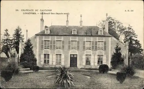 Ak Lingèvres Calvados, Chateau, Le Mesnil Dan