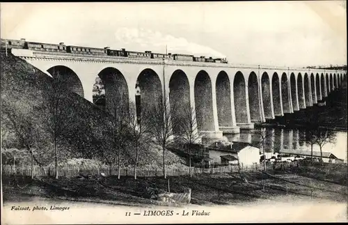 Ak Limoges Haute Vienne, Le Viaduc