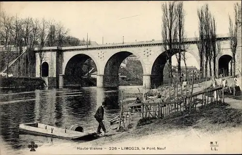 Ak Limoges Haute Vienne, Le Pont Neuf