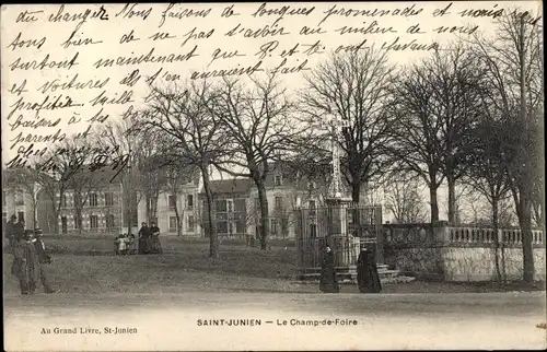 Ak Saint Junien Haute Vienne, Le Champ de Foire