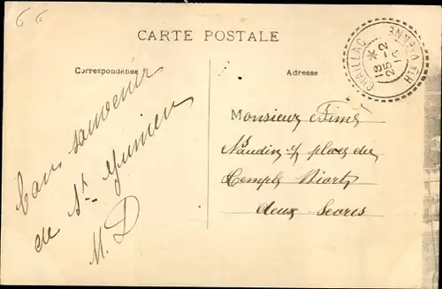 Ak Saint Junien Haute Vienne, Vue generale