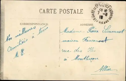 Ak Saint Sulpice Laurière Haute Vienne, Vue generale