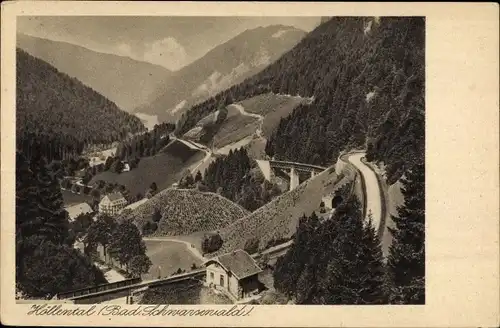 Ak Hinterzarten Schwarzwald, Partie im Höllental, Höllsteig 