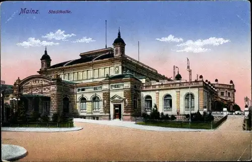 Ak Mainz am Rhein, Stadthalle