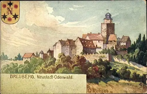 Künstler Ak Rothgeb., G., Neustadt Odenwald, Breuberg, Wappen