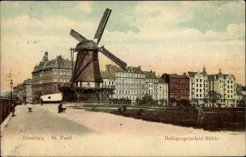 Ak Hamburg Mitte St. Pauli, Heiligengeistmühle