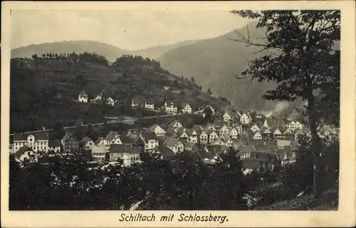 Ak Schiltach im Schwarzwald, Panorama, Schlossberg