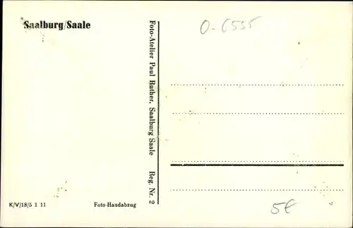 Ak Saalburg in Thüringen, Gesamtansicht