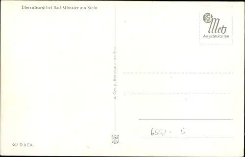 Ak Bad Münster am Stein Ebernburg, Gesamtansicht