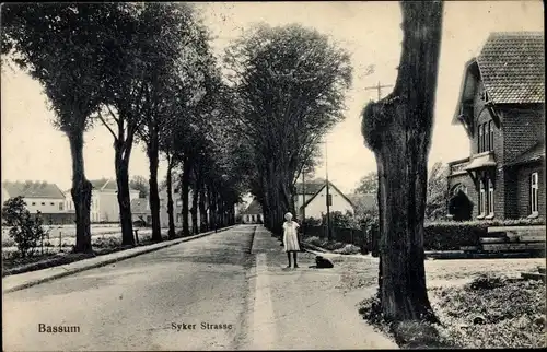 Ak Bassum in Niedersachsen, Syker Straße