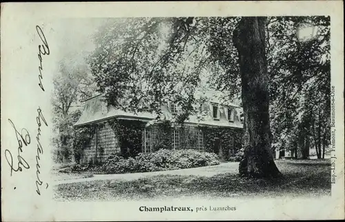 Ak Champlatreux Yvelines, Haus mit Garten