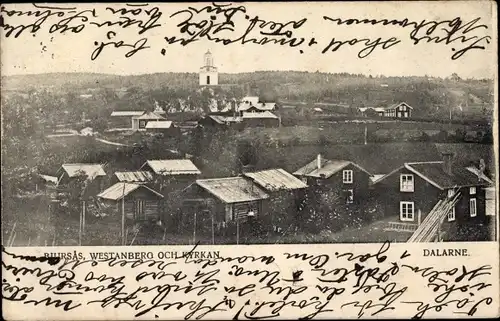 Ak Bjursås Dalarna Schweden, Westenberg och Kyrkan