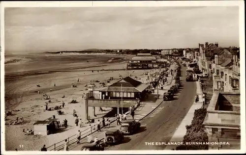 Ak Burnham on Sea Somerset England, The Esplanade