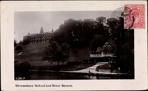 Ak Shrewsbury West Midlands England, School, River Severn
