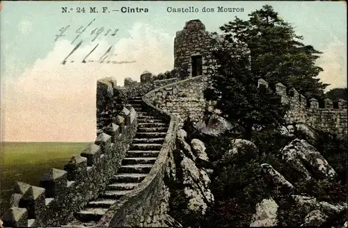 Ak Sintra Cintra Portugal, Castello dos Mouros