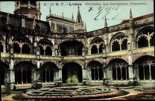 Ak Lisboa Lissabon Portugal, Convento dos Jeronymos, Claustro