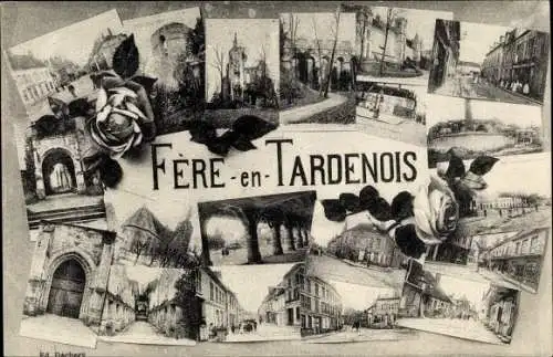 Ak Fere en Tardenois Aisne, Vues Differentes