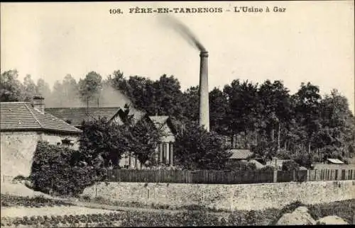 Ak Fere en Tardenois Aisne, L'Usine a Gaz