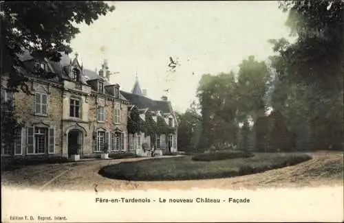 Ak Fere en Tardenois Aisne, Le nouveau Chateau, Facade