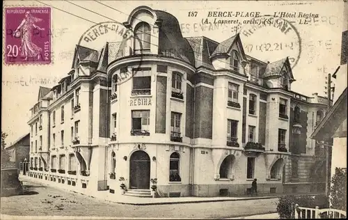 Ak Berck Plage Pas de Calais, L'Hotel Regina