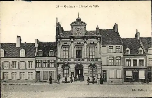 Ak Guînes Pas de Calais, L'Hotel de Ville