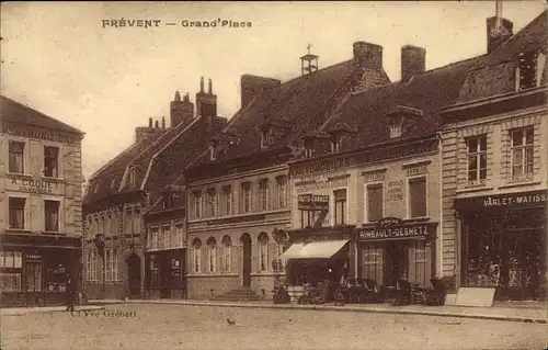 Ak Frevent Pas de Calais, Grande Place