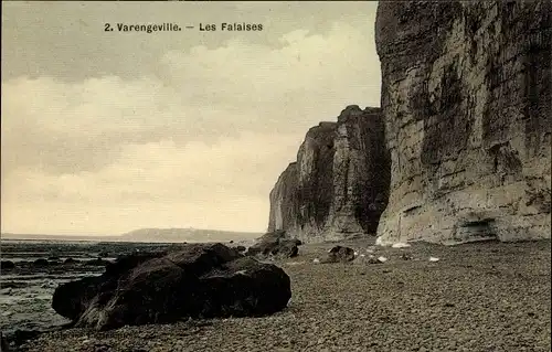 Ak Varengeville Seine Maritime, Les Falaises