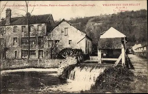 Ak Villeneuve sur Bellot Seine et Marne, La Fabrique