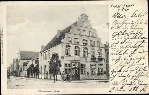Ak Friedrichstadt an der Eider, Westerhafenstraße