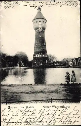 Ak Heide in Holstein, Wasserturm