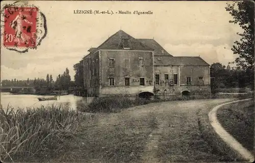 Ak Lézigné Maine-et-Loire, Moulin d'Ignerelle