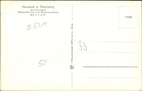 Ak Neustadt am Rennsteig Großbreitenbach in Thüringen, Gesamtansicht