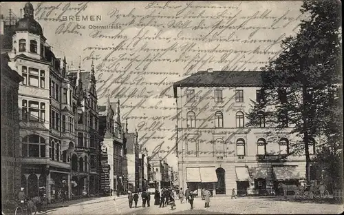 Ak Hansestadt Bremen, Obernstraße, Passanten