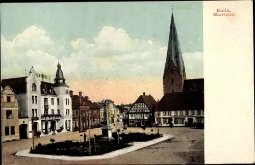 Ak Eutin in Ostholstein, Marktplatz