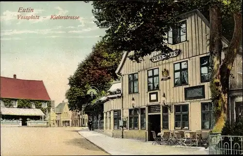 Ak Eutin in Ostholstein, Vossplatz, Kielerstraße, Vosshaus